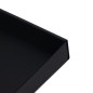 Black Square Gift Box of Very Small Height with Window