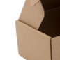 Small Brown Pizza Box Style Postal Box