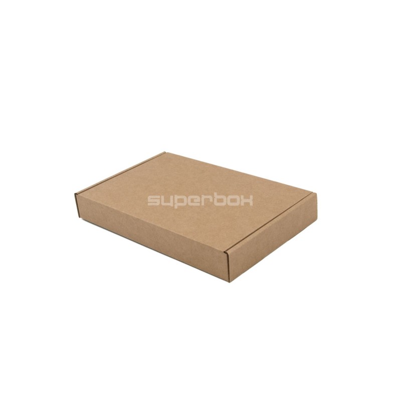 Small Quick Closing Brown Box, Height of 3 cm