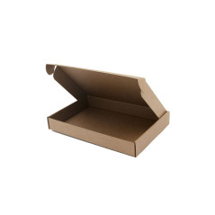 Small Quick Closing Brown Box, Height of 3 cm for Notebooks