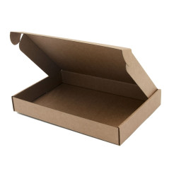 Small Quick Closing Brown Box, Height of 3 cm for Notebooks