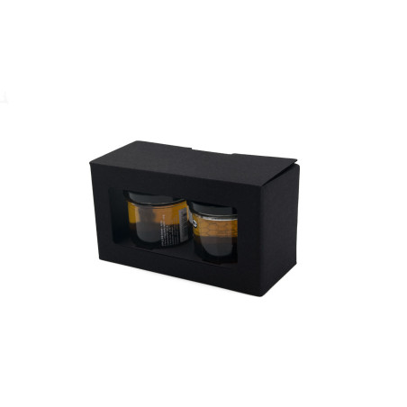 Black Gift Box for Two Jars