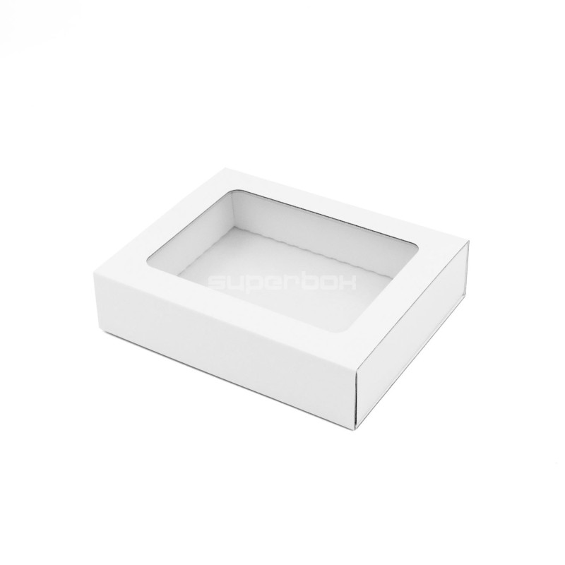 White Sleeve Gift Box with Clear Window