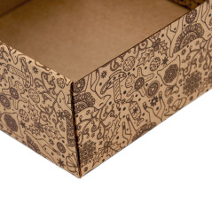 Brown Large Square Gift Box