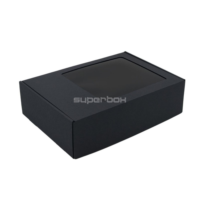 Black A4 Size Gift Box with a Space for Logo