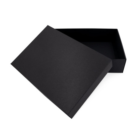 Black PREMIUM Base-Lid Gift Box with Stripes