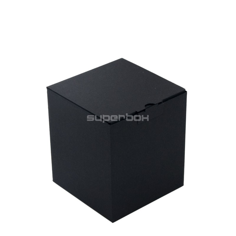 Black Cube Gift Box with Quick Lock