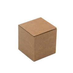 Brown Cube Box for Small Items