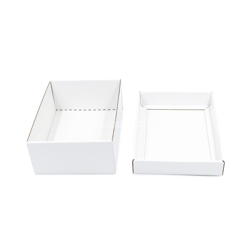 White Rectangular Gift Box Board with a Lid