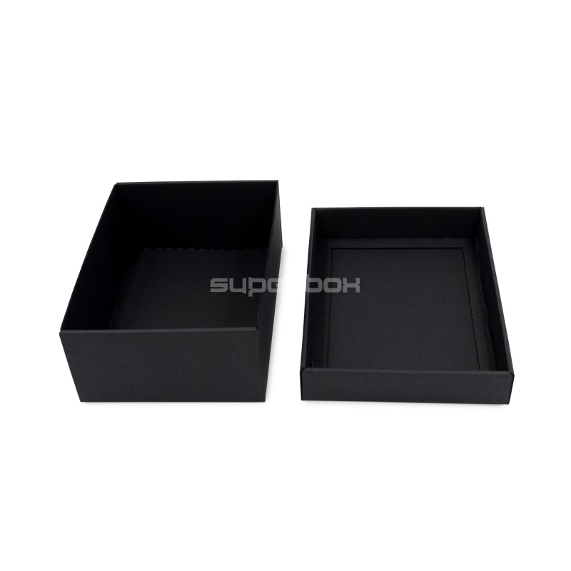 Black Rectangular Gift Box with a Lid