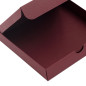 Square Dark Red Gift Box from Decorative Cardboard