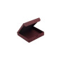 Square Dark Red Gift Box from Decorative Cardboard