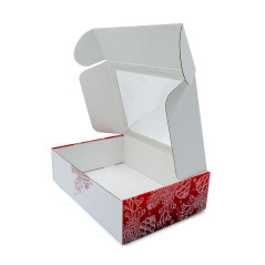 Christmas Gift Box with Matte Red Print