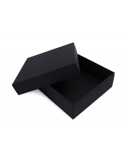 Tukeva musta neliön muotoinen laatikko