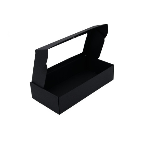 Black Quick Closing Long Box with  PVC Window