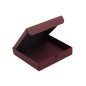 Square Dark Red Gift Box from Decorative Cardboard