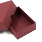 2-PC Small Rectangle Gift Box from Burgundy Cardboard