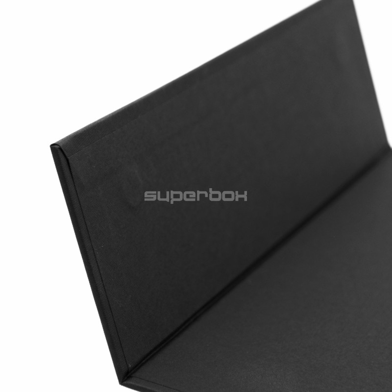 Luxury Rigid Black Flip Top Box with Magnets