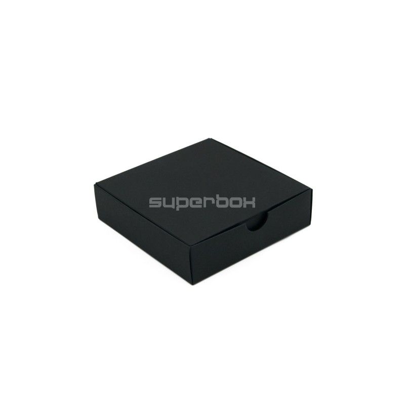 Small Square Gift Box from Black Decorative Cardboard