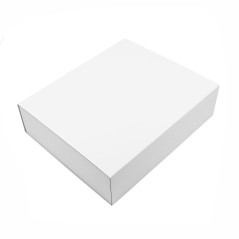 White Large Sleeve Gift Box from Corrugated Board for Books