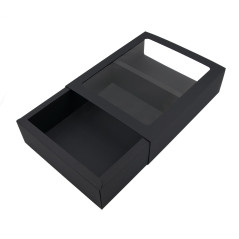 Black Luxury Gift Box with Window