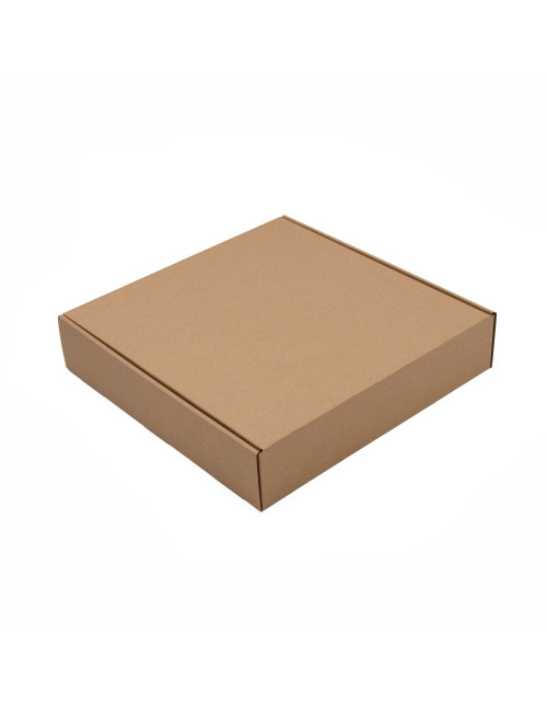 Ruskea neliön muotoinen laatikko, syvyys 5,5 cm, hienojen lahjojen pakkaamista varten