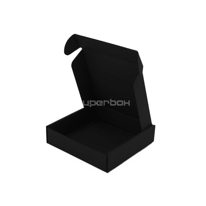 Black Low Height Square Mini Box