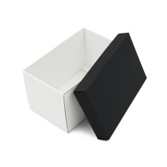 Cardboard Box with Black Lid