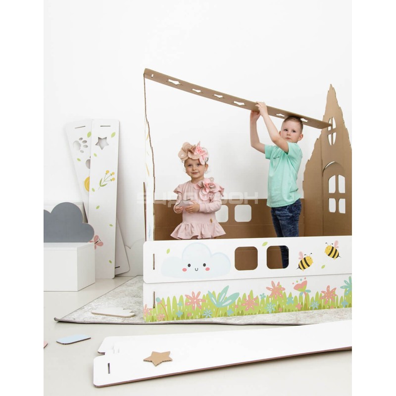 Large Cardboard Playhouse for Kids BEES