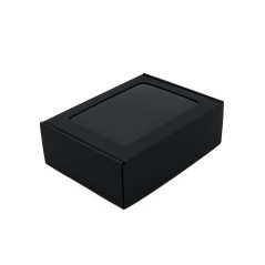 Black A5 Format Gift Box with Window