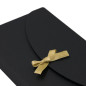 Black Ribbon Closure Envelope for Packing Greeting Card and Money