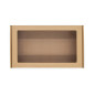 Extended Brown Gift Box with Clear Window