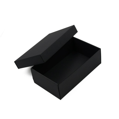 Black Gift Box with Lid for Packing Gloves