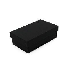 Black Gift Box with Lid for Packing Gloves