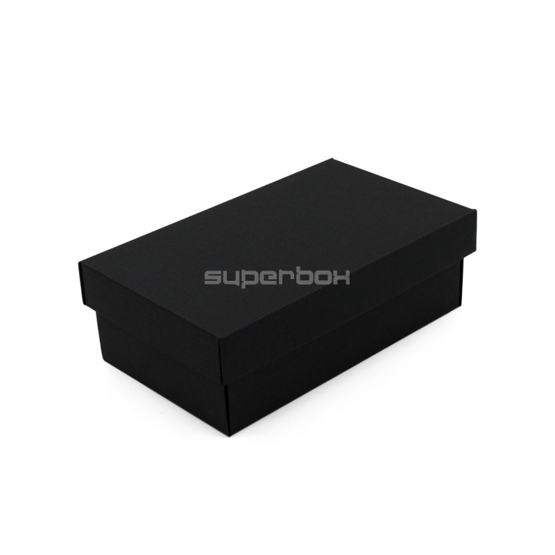 Black Gift Box with Lid for Packing Gloves