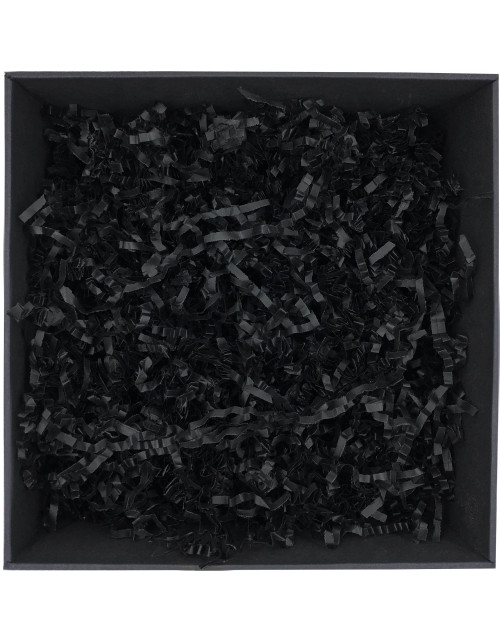Jäykkä musta paperisilppu- 4 mm, 1 kg