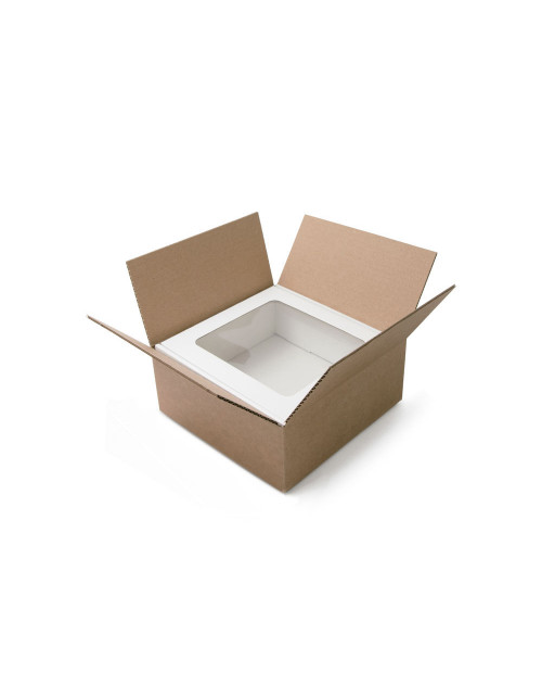 Ruskea neliön Toimituspakkaus on räätälöity lahjalaatikollelaatikko ilman ikkunaa