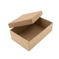 Brown Gift Box with Lid, Height 10 cm