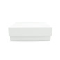 White Square Medium Size Gift Box of Height 8 cm with a Lid