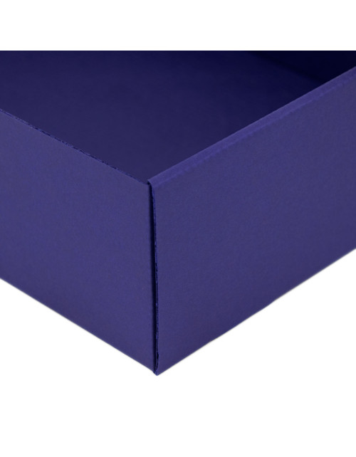 Sininen A4-kokoinen Premium-lahjapakkaus, jossa on ikkuna