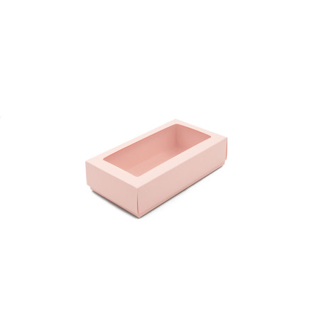 Light Pink Two Piece Cardboard Gift Box with Window