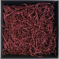 Rigid Maroon Shredded Paper - 2 mm, 1 kg