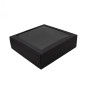 Large Black Square Quick Closing Box with Window