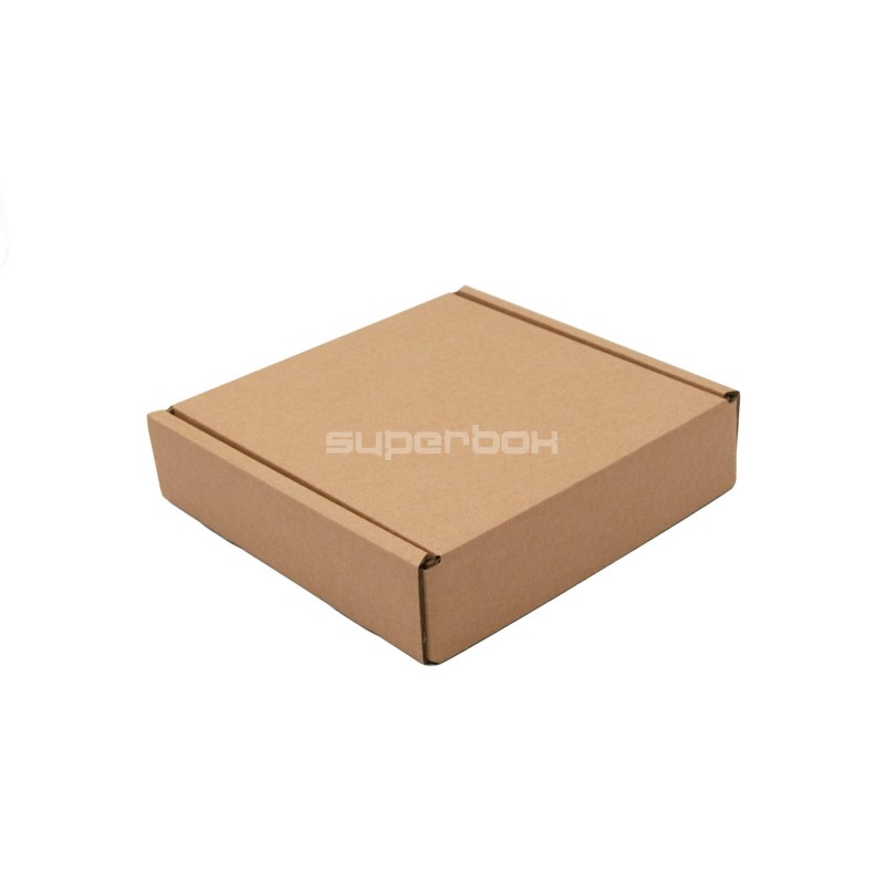 Brown Low Height Square Shipping Box 5 cm of Depth