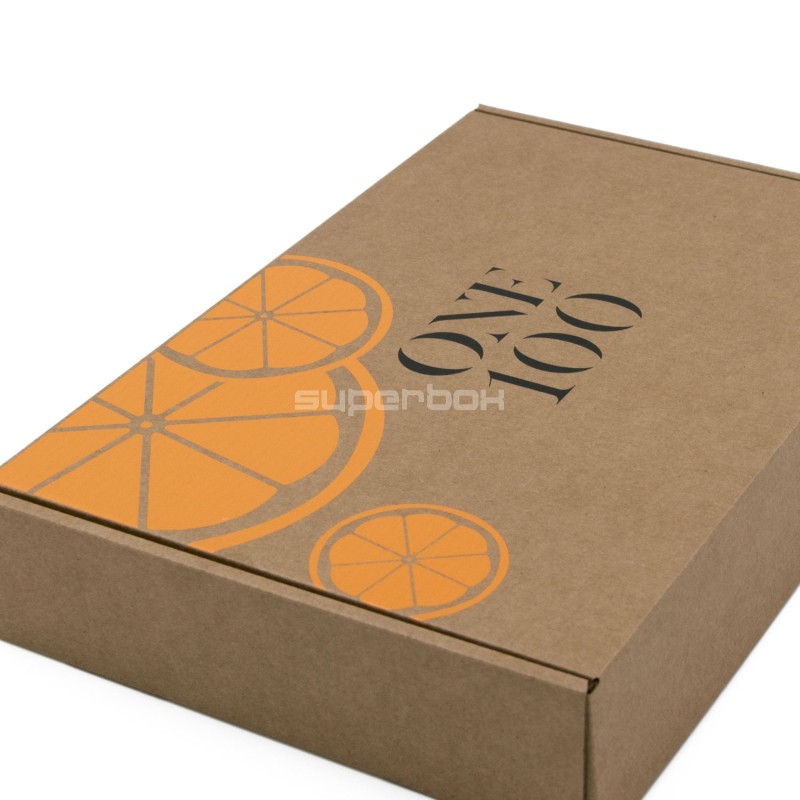 Brown Rectangular Gift Box of 5 cm Height