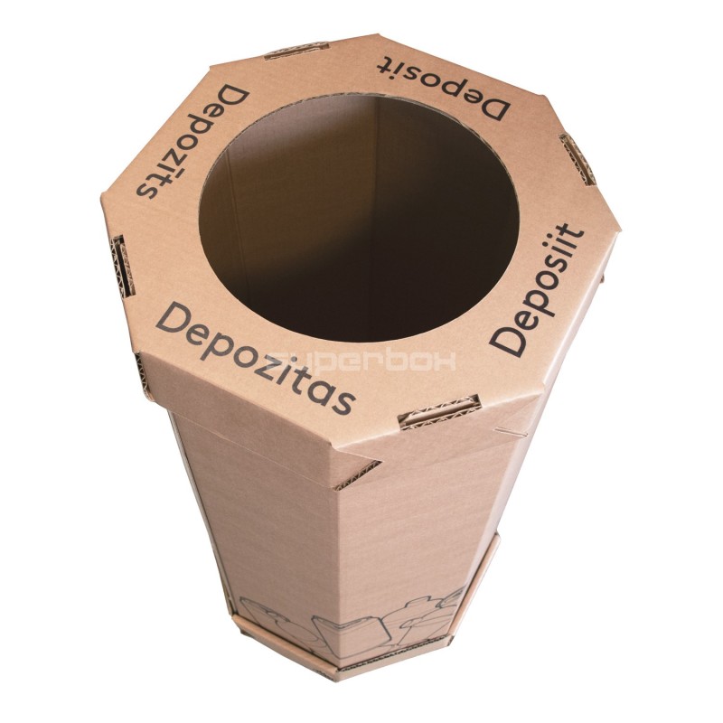 Waste Sorting Cardboard Bin for DEPOSIT