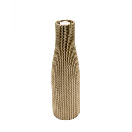 Corrugated Cardboard Protective Sleeve for a 24 cm Bottle of 0.5 l