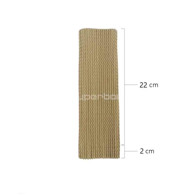 Corrugated Cardboard Protective Sleeve for 24 cm Bottle of 0.5 l