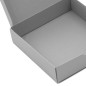 Small Square Gift Box from Grey Decorative Cardboard