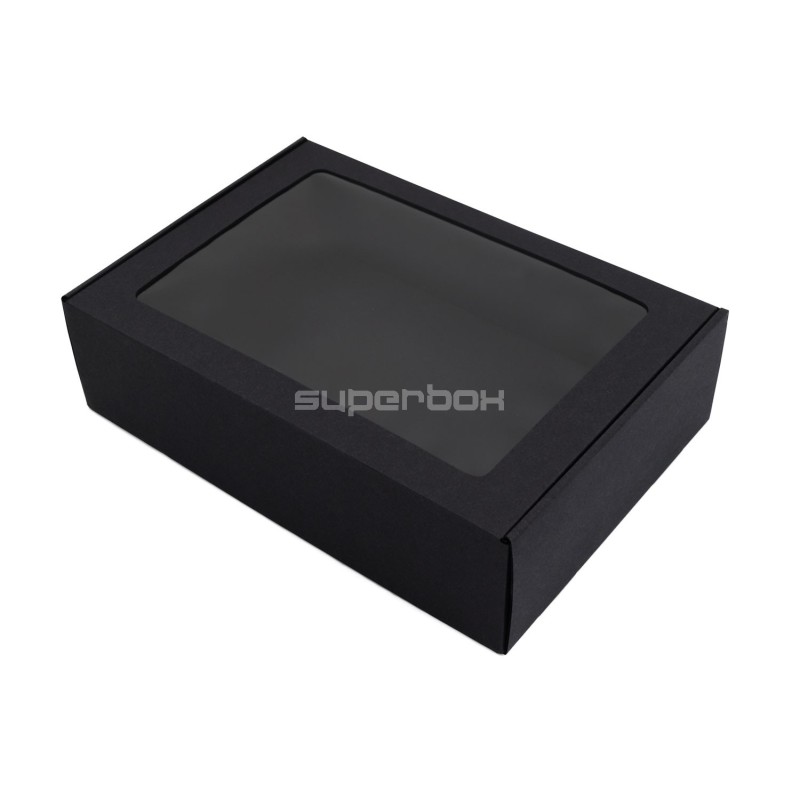 Black A4 Size Gift Box with Window